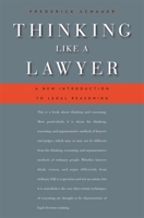 Thinking Like a Lawyer: A New Introduction to Legal Reasoning 0674062485 Book Cover