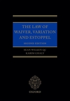 The Law of Waiver, Variation and Estoppel 0199696837 Book Cover