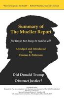 Summary of the Mueller Report, for those too busy to read it all 107518794X Book Cover