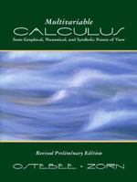 Multivariable Calculus from Graphical, Numerical, and Symbolic Points of View 0618248579 Book Cover
