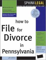 How to File for Divorce in Pennsylvania 1572484950 Book Cover