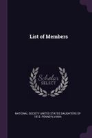 List of members 1378612140 Book Cover