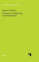 Lehrbuch Zur Einleitung in Die Philosophie 0341229288 Book Cover