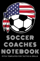 Soccer Coaches Notebook: Pitch Templates for Tactics and Drills 1689806184 Book Cover