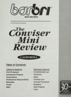 Barbri Bar Review: The Conviser Mini Review for California 0159005450 Book Cover