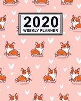 Corgi Weekly Planner 2020: Corgi 2020 Daily, Weekly & Monthly Calendar Planner | January to December | 110 Pages (8x10) 1710866330 Book Cover