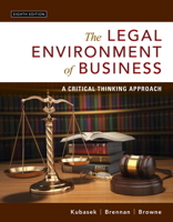 The Legal Environment of Business: A Critical Thinking Approach 013354642X Book Cover