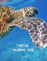 Turtle coloring book: Coloring Toy Gifts for Toddlers, Kids or Adult Relaxation Cute Easy and Relaxing Realistic Large Print Birthday Gifts 1704129079 Book Cover