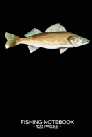 Fishing Notebook 120 Pages: 6x 9'' Dot Grid Paperback Graph Walleye Fish-ing Freshwater Game Fly Journal Composition Notes Day Planner Notepad Log-Book Paper Sheets School 1661994636 Book Cover