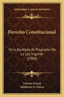 Derecho Constitucional 101915764X Book Cover