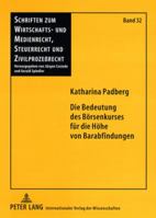 Die Bedeutung Des Boersenkurses Fuer Die Hoehe Von Barabfindungen 3631567820 Book Cover