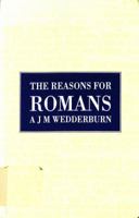 Reasons for Romans 0567082083 Book Cover