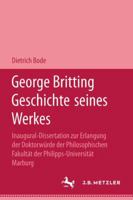 Georg Britting Geschichte Seines Werkes 3476995348 Book Cover