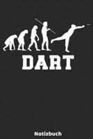 Dart Notizbuch: 6'x9' 120 blanko Seiten - Dart Evolution Spieler Notizbuch Weihnachtsgeschenk oder Geburtstagsgeschenk - Idee f�r Dart Fans, Spieler, Trainer, die mit Pfeilen die 180 auf Board werfen  1676385045 Book Cover