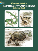 Reptiles and Amphibians Coloring Book (Colouring Books) 0486241114 Book Cover