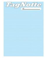 Tagnotte, Dotted Line, 1 Subject, College Notebook, Blue 1539348660 Book Cover