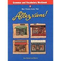Holt Allez, Viens!: Grammar and Vocabulary Workbook Level 2 0030527635 Book Cover