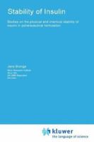 Stability of Insulin 0792388747 Book Cover