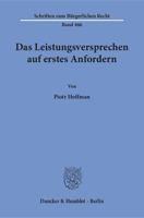 Das Leistungsversprechen Auf Erstes Anfordern 3428150988 Book Cover