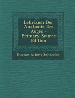 Lehrbuch Der Anatomie Des Auges 1017384223 Book Cover