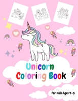 Unicorn Coloring Book: For Kids Ages 4-8, Practice drawing Dot to Dot unicorns. B08TQ4T8TJ Book Cover