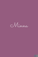 Minna: notebook with the name on the cover, elegant, discreet, official notebook for notes, dot grid notebook, B084B1HST5 Book Cover