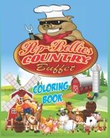 POP-BELLIES COUNTRY BUFFET: COLORING BOOK B099ZPJCLY Book Cover