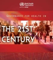 Governance for Health in the 21st Century 9289002743 Book Cover