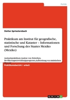Praktikum am Institut f?r geografische, statistische und Kataster - Informationen und Forschung des Staates Mexiko (Mexiko) 3638940675 Book Cover