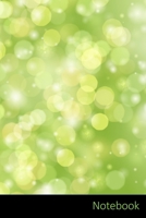 Notebook: Blur, Bokeh, De Mise Au Point, Vert Carnet / Journal / Livre d'écriture / Calepin / Agenda / Notes - 6 x 9 pouces (15,24 x 22,86 cm), 150 pages, surface brillante. 1702266516 Book Cover