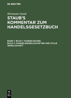 Buch 1: Handelsstand, Buch 2: Handelsgesellschaften und stille Gesellschaft 3111158810 Book Cover