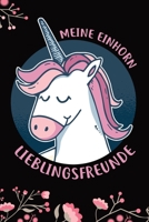 Meine Einhorn Lieblingsfreunde: Das Einhorn Freundebuch für Mädchen zum eintragen für Kindergarten / Schule / Grundschule DIN A5 40+ Freunde (German Edition) 1675501866 Book Cover