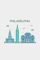 Philadelphia Minimalist Travel Notebook [Lined] [6x9] [110 pages] 1676577858 Book Cover