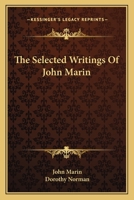 The Selected Writings Of John Marin 1022235346 Book Cover