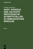 Ludwig Venetianer: Asaf Judaeus. Teil 2 3111144763 Book Cover