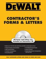 Dewalt Contractor's Forms & Letters [With CDROM] 0977718328 Book Cover