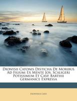 disticha catonis 1291546057 Book Cover
