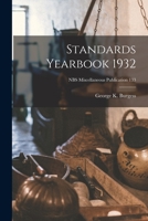 Standards Yearbook 1932; NBS Miscellaneous Publication 133 1014367573 Book Cover