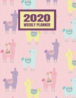 2020 Weekly Planner: January 2020 - December 2020 Calendar Agenda And Daily Schedule - Llama (8.5x11) 1708181148 Book Cover