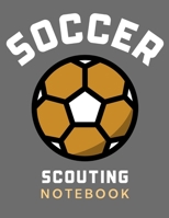 Soccer Scouting Notebook: Soccer Coach Notebook with Field Diagrams for Drawing Up Plays, Creating Drills, and Scouting 1661791999 Book Cover