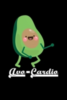 Avo-Cardio: Lined A5 Notebook for Chemistry Journal 1693616327 Book Cover