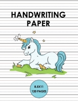 Handwriting Paper: Handwriting Unicorn Notebook for kids 6x9 120 pages, Learn to write alphabets and improve writing skills with dotted journal for primary, preschool, school, kindergarten, Preschoole 1694304868 Book Cover