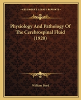 Physiology and Pathology of the Cerebrospinal Fluid 1014254027 Book Cover