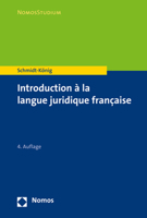 Introduction a la Langue Juridique Francaise 3848755769 Book Cover
