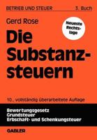 Die Substanzsteuern 340950835X Book Cover