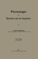 Physiologie Des Menschen Und Der Säugetiere 3662348152 Book Cover