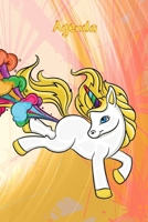 Agenda Semainier Universel « Licorne »: Agenda perpétuel et prise de notes avec couverture et intérieur « Licorne » N°5 - 56 semaines avec des pages ... Semainier Licorne A5) (French Edition) 171243800X Book Cover