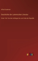 Geschichte Der Lateinischen Literatur 3846042234 Book Cover