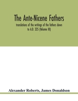 The Ante-Nicene Fathers: Translations of the Writings of the Fathers Down to A.D. 325, Volume 3 9354019064 Book Cover