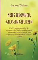 Krebs bekommen, gelassen geblieben: Ein Erfahrungsbericht, der auch von der Macht der Gedanken, von Energie�bertragungen und der Selbstverst�ndlichkeit des Seins erz�hlt 3749797188 Book Cover